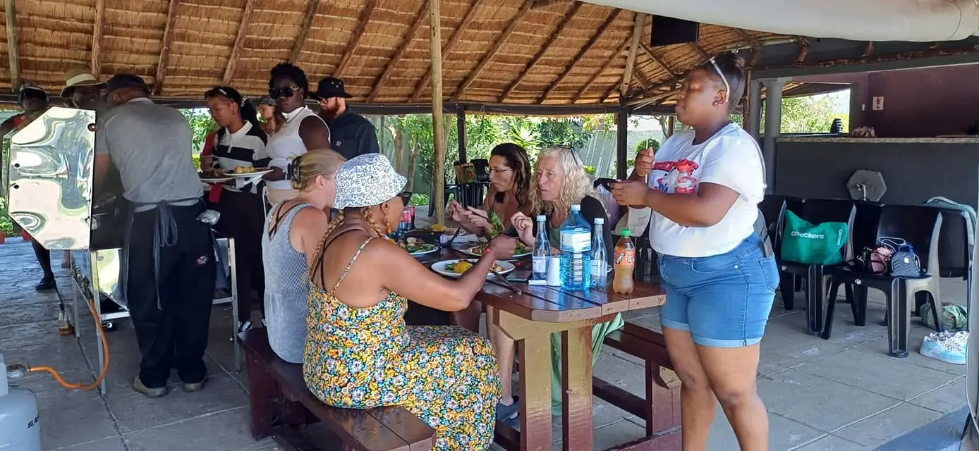 Guests enjoying a catered celebration